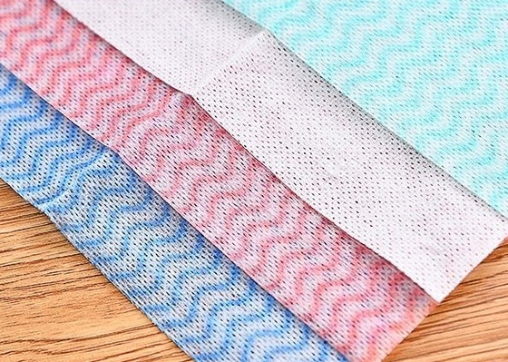 kaufen Breathable nichtgewebtes Gewebe-kundenspezifisches Muster Spunlace für Wegwerfabwischen online manufacture