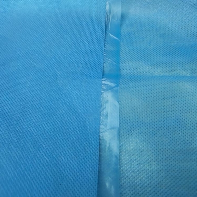 kaufen Medizinische Bettwäsche Blau Weiß 25 gm Stoff + 15 gm Film Laminated Nonwoven online manufacture